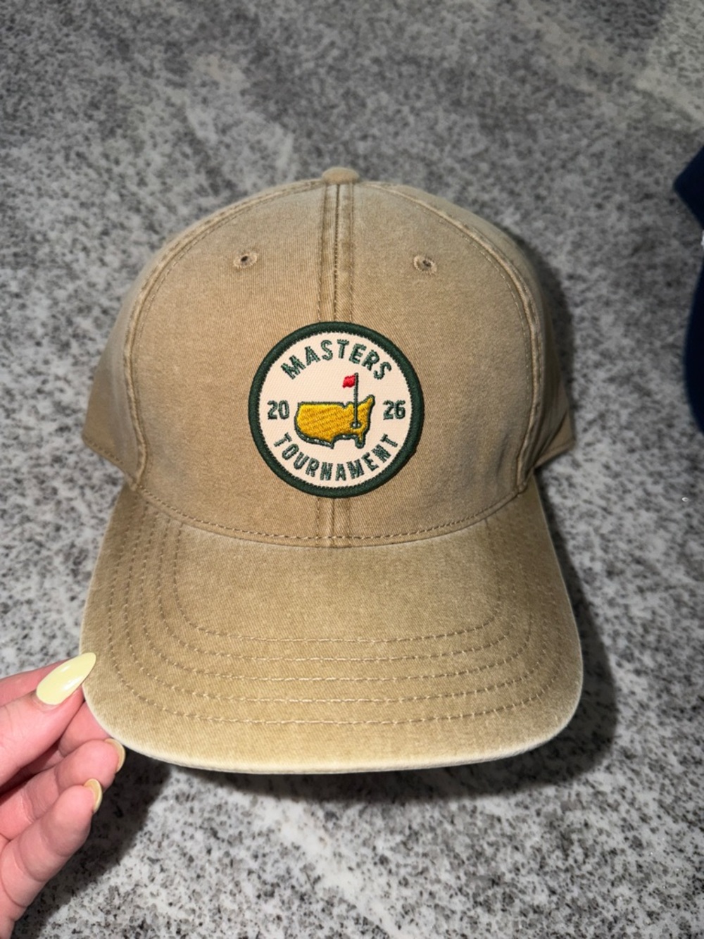 NWT Masters Tournament Beige Baseball Cap NO PERSONAL UPCHARGE